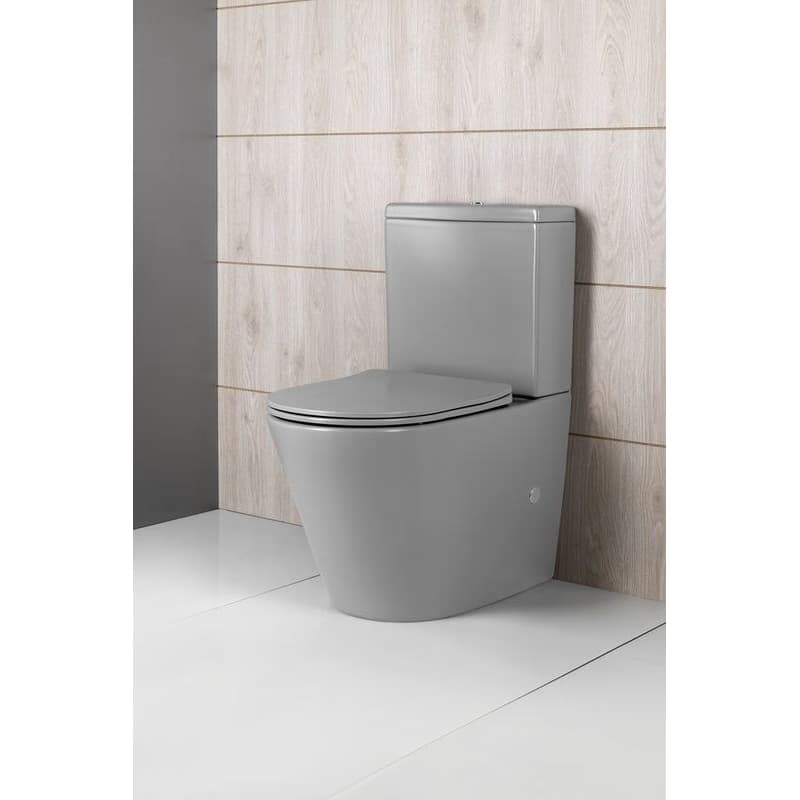 SAPHO - PACO kombi WC, Rimless, spodný/zadný odpad, sivá mat PC1012WRGR 5