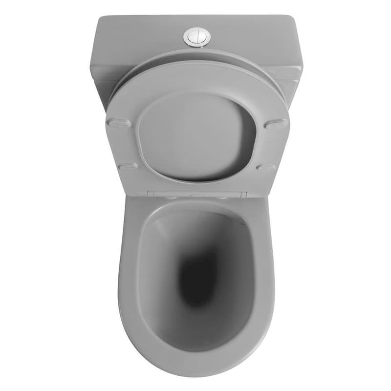 SAPHO - PACO kombi WC, Rimless, spodný/zadný odpad, sivá mat PC1012WRGR 6
