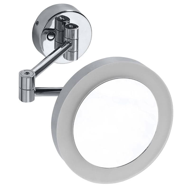 SAPHO - X-ROUND závesné kozmetické zrkadlo LED, priemer 200, chróm XR016