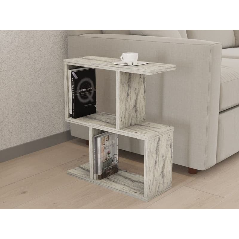 Príručný stolík / Odkladací stolík Zet - Freesia Marble 1
