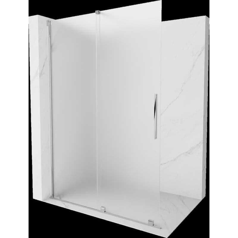 MEXEN/S - Velar Sprchová zástena posuvná Walk-in 150 x 200, dekor 8 mm, chróm 871-150-000-33-01
