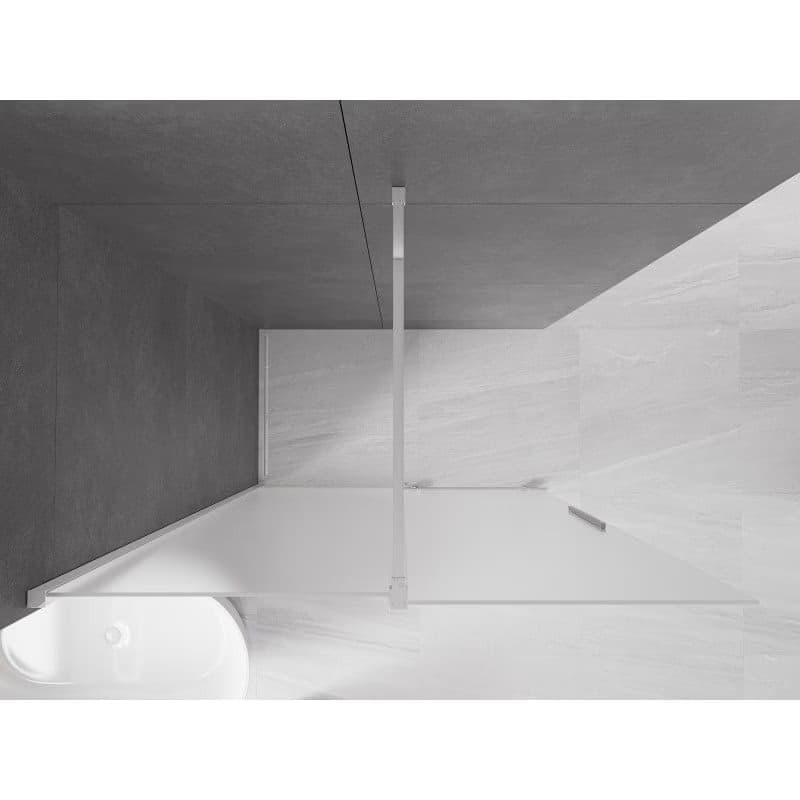 MEXEN/S - Velar Sprchová zástena posuvná Walk-in 150 x 200, dekor 8 mm, chróm 871-150-000-33-01 2