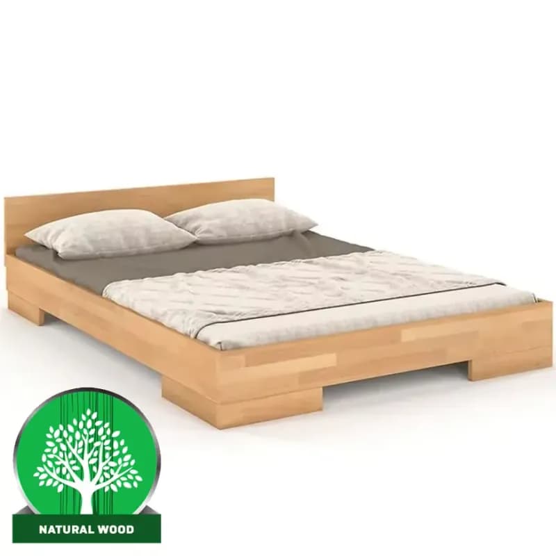 Posteľ drevené buk Skandica Spectrum Nízka 140x200 prírodná