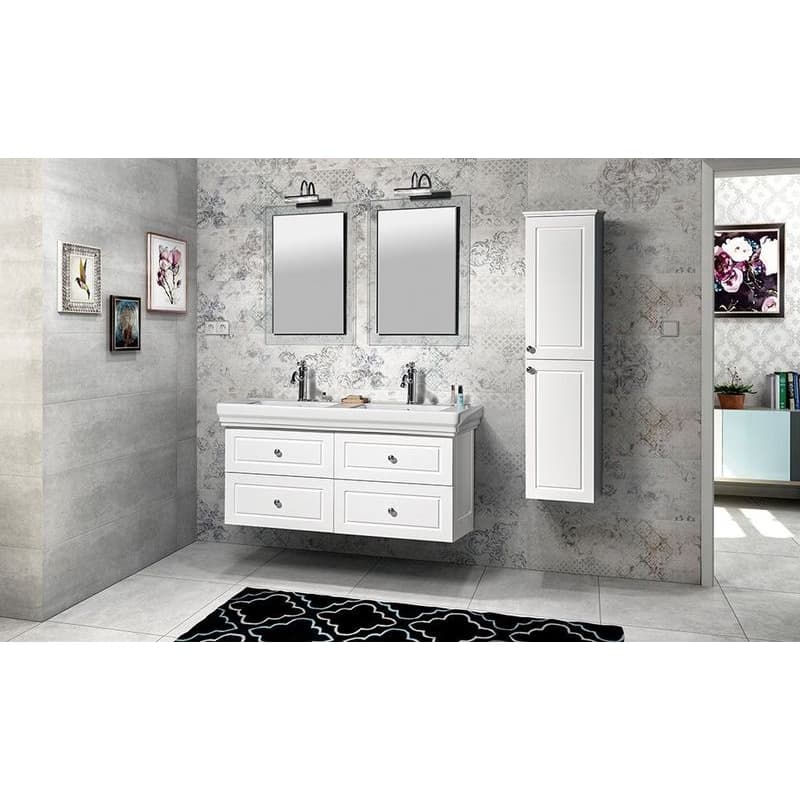 GSI - CLASSIC keramické dvojumývadlo 125x54cm, biela ExtraGlaze 8725111 2