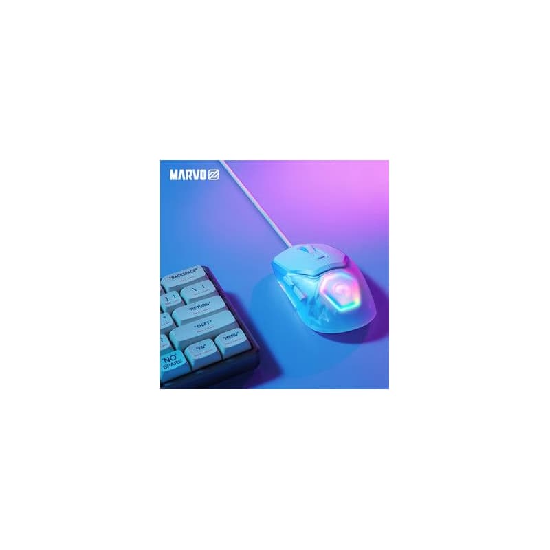 Marvo FIT LITE G1 Myš káblová, biela, 12000DPI, + DARČEK 6