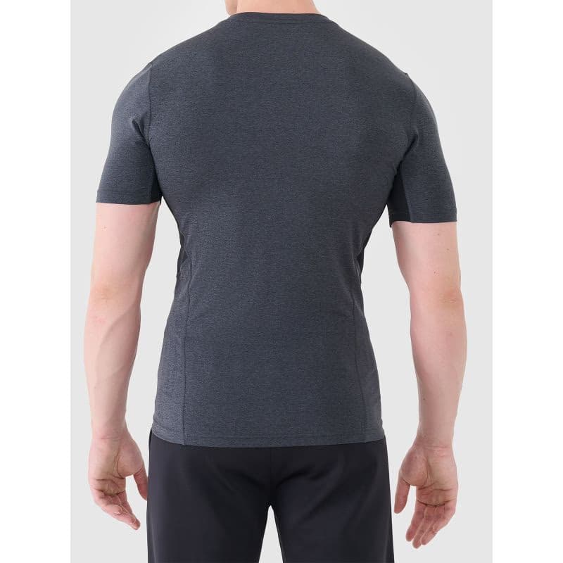 Pánske tréningové tričko s krátkym rukávom 4F TSHIRT FNK M2141-22M-ANTHRACITE MELANGE 3