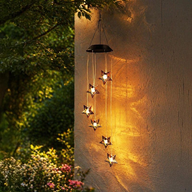 LED solárna závesná dekorácia hviezdny tanec 1