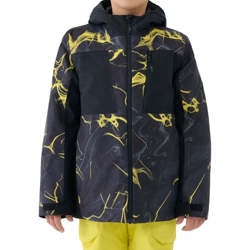 Chlapčenská lyžiarska bunda 4F JUNIOR TECHNICAL JACKET M0830-4FJWAW25TTJAM0830-90A-MULTICOLOUR ALLOVER 2