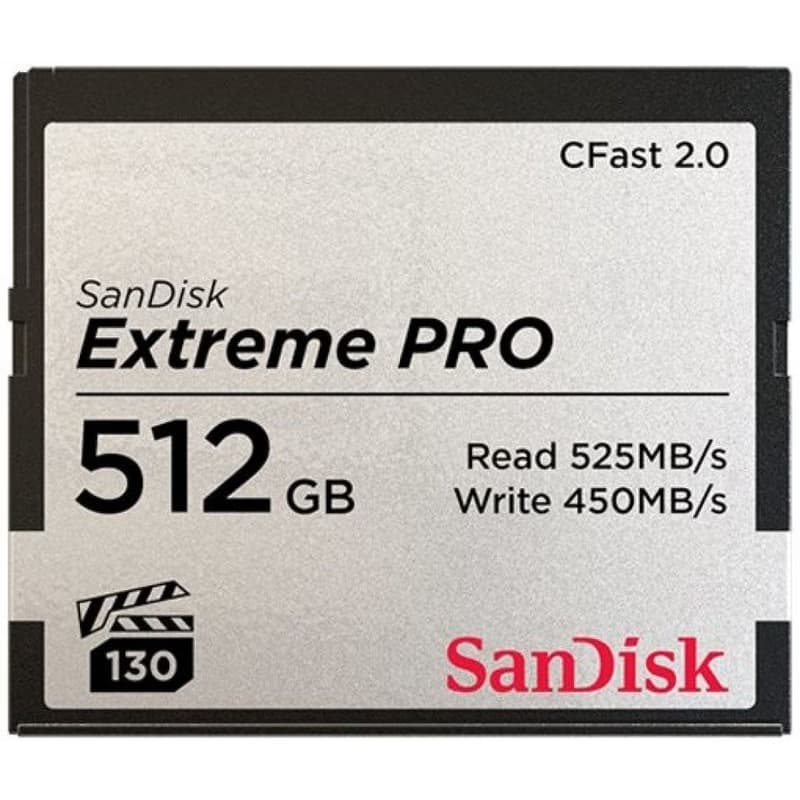 SanDisk CFAST 2.0 512GB Extreme Pro (525 MB/s VPG130) 6
