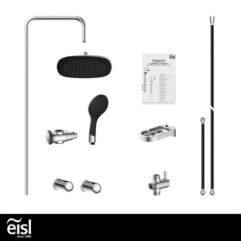 Eisl Eisl - Sprchový set bez batérie SHOWER DREAM, chróm / čierna DXLD60088CS DXLD60088CS 4