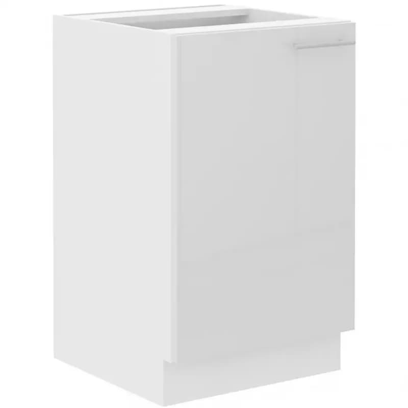 Kuchynská skrinka Lara 50zl 1f Bb Mdf biely lesk 1