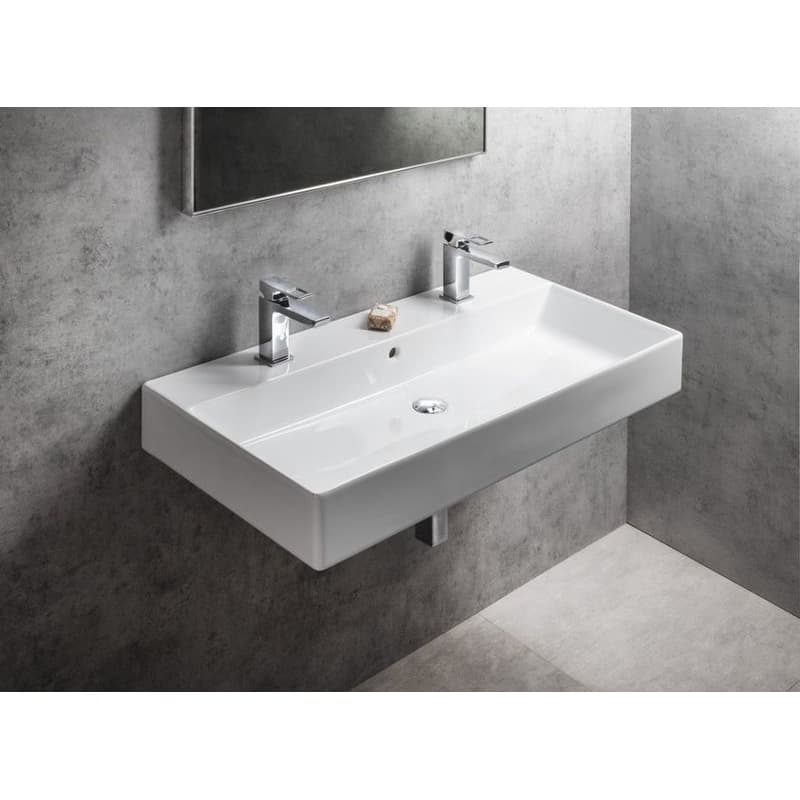 GSI - KUBE X keramické dvojumývadlo 100x47cm, biela ExtraGlaze 9423211 4