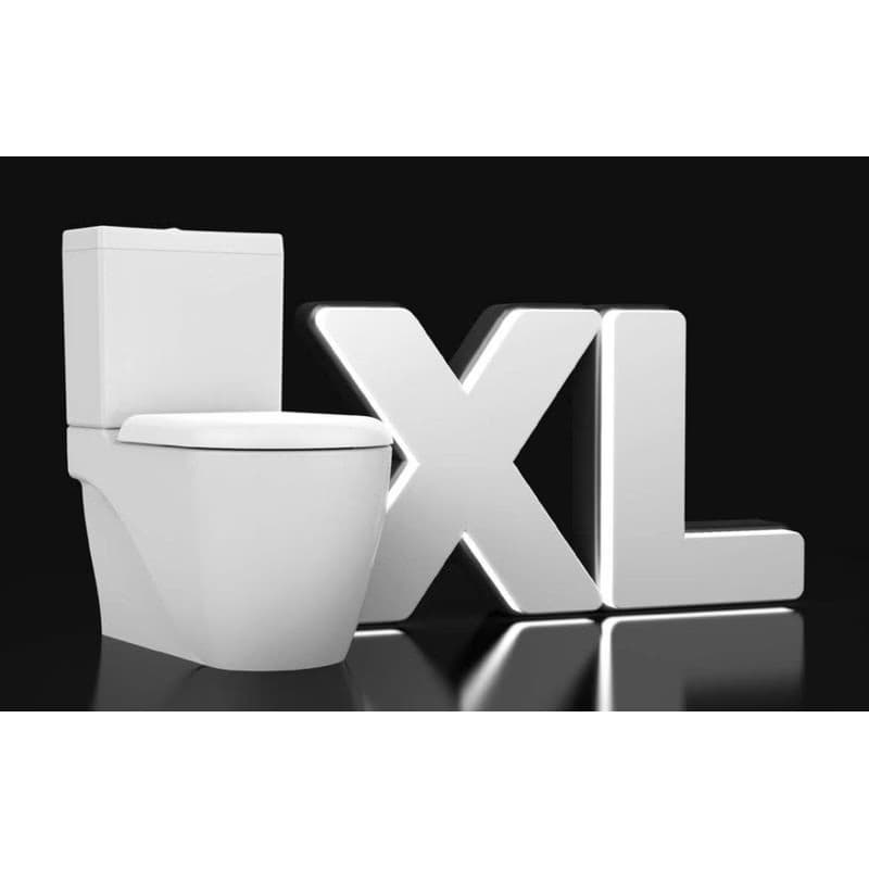 SAPHO - GRANDE WC kombi XL, spodný / zadný odpad, biela GR360 3