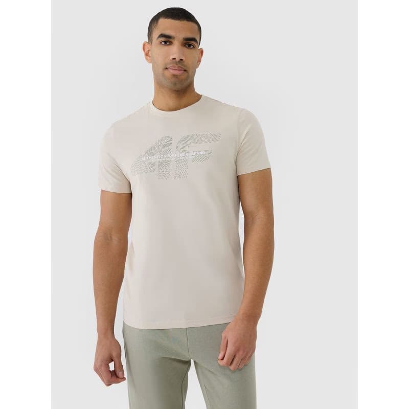 Pánske tričko s krátkym rukávom 4F TSHIRT M2004-12S-CREME 2