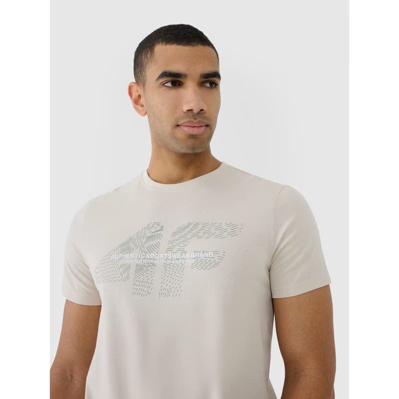 Pánske tričko s krátkym rukávom 4F TSHIRT M2004-12S-CREME 6
