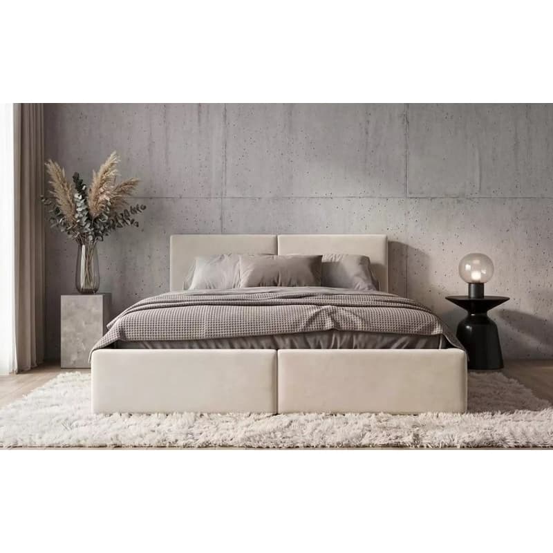 BMS Posteľ HILTON s výklopným roštom | cashmere 140 x 200 cm