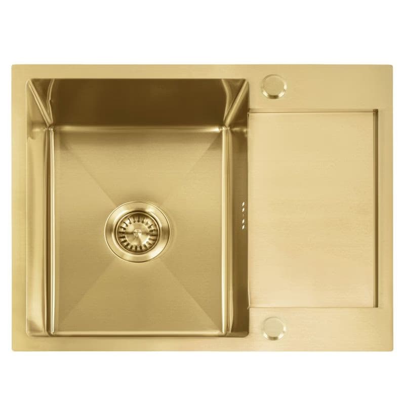 REA REA - Oceľový drez Paul BRUSH GOLD s kuchynskou batériou KPL-96010 4