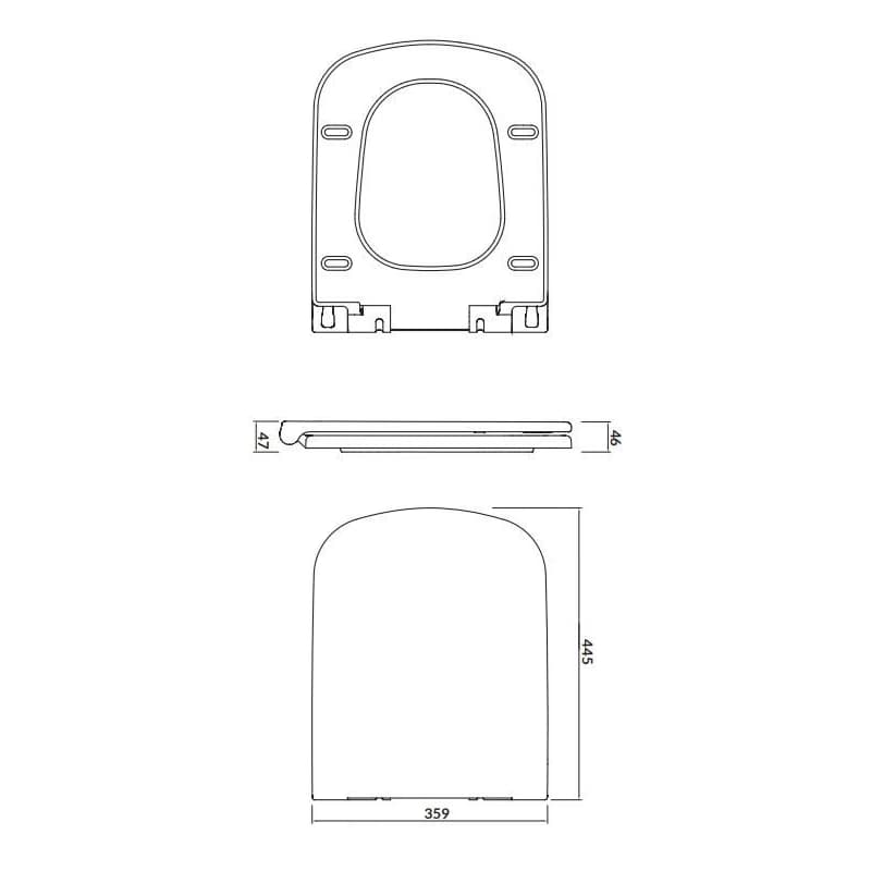 CERSANIT - SEDADLO COLOUR DUROPLAST SOFT-CLOSE EASY-OFF K98-0092 3