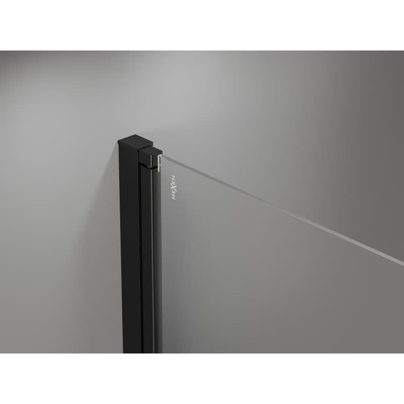 MEXEN - MIST dverná časť (1d) 100x200 cm 6mm čierna, okraj, pravé 8A2-100-000-70-70-P 2