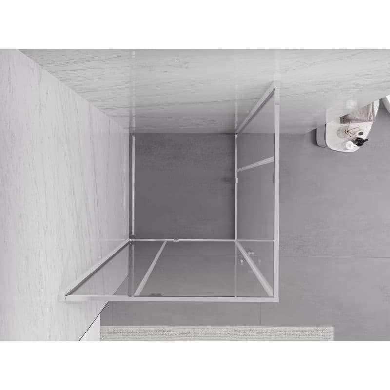 MEXEN/S - Exo štvorcový krídlový sprchovací kút 70 x 70, transparent, chróm 8110-070-070-01-00 5