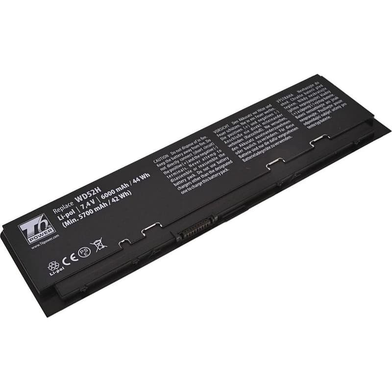 Batéria T6 Power pre Dell Latitude E7240, E7250, 6000mAh, 44Wh, 4cell, Li-pol 1