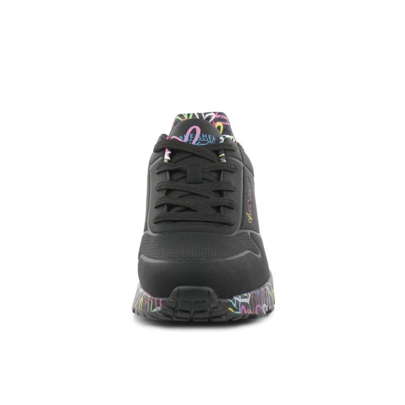 Dievčenská rekreačná obuv SKECHERS Uno Lite Lovely Luv black 3