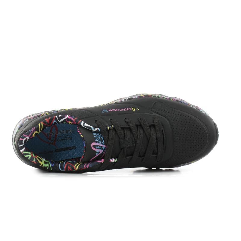Dievčenská rekreačná obuv SKECHERS Uno Lite Lovely Luv black 4