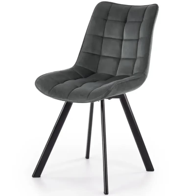 Stolička K332 Velvet/Kov Tmavé Šedá 1