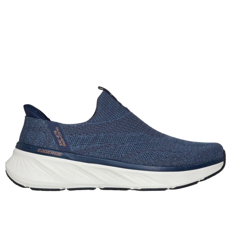 Pánska rekreačná obuv SKECHERS Relaxed Fit Edgeride Commissioner Slip-Ins M navy orange 2