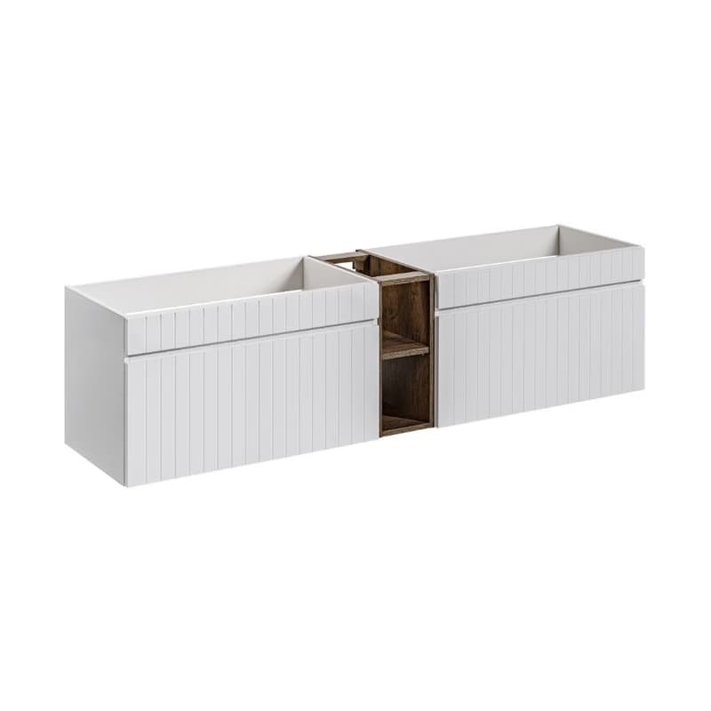 ArtCom Kúpeľňová skrinka s umývadlom a doskou ICONIC White DU180/1 | 180 cm 2