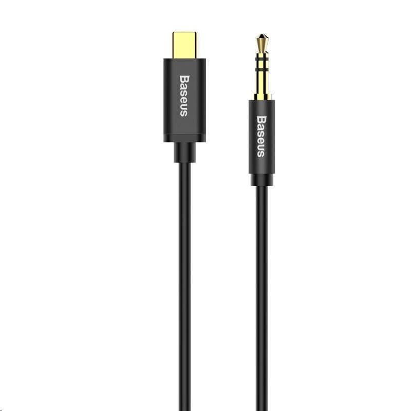 Baseus Yiven Series audio kábel USB-C/3, 5mm Jack 1, 2m, čierna