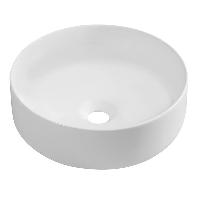 ISVEA - INFINITY ROUND keramické umývadlo na dosku, priemer 36cm, biela mat 10NF65036-2L