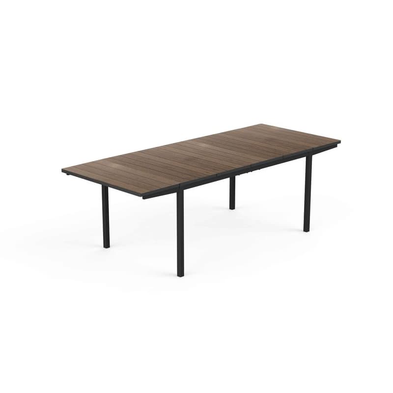 KETER Rozkladací záhradný stôl DEPORTO | 160-240cm walnut / grafit 1
