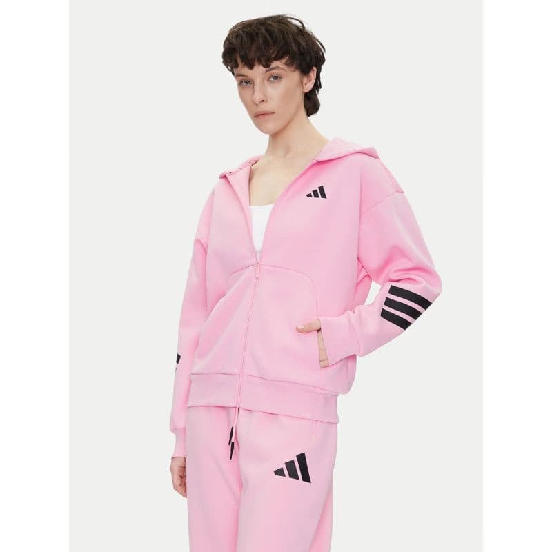 Dámska mikina so zipsom ADIDAS W FI 3S FZ HD TRUPNK 2