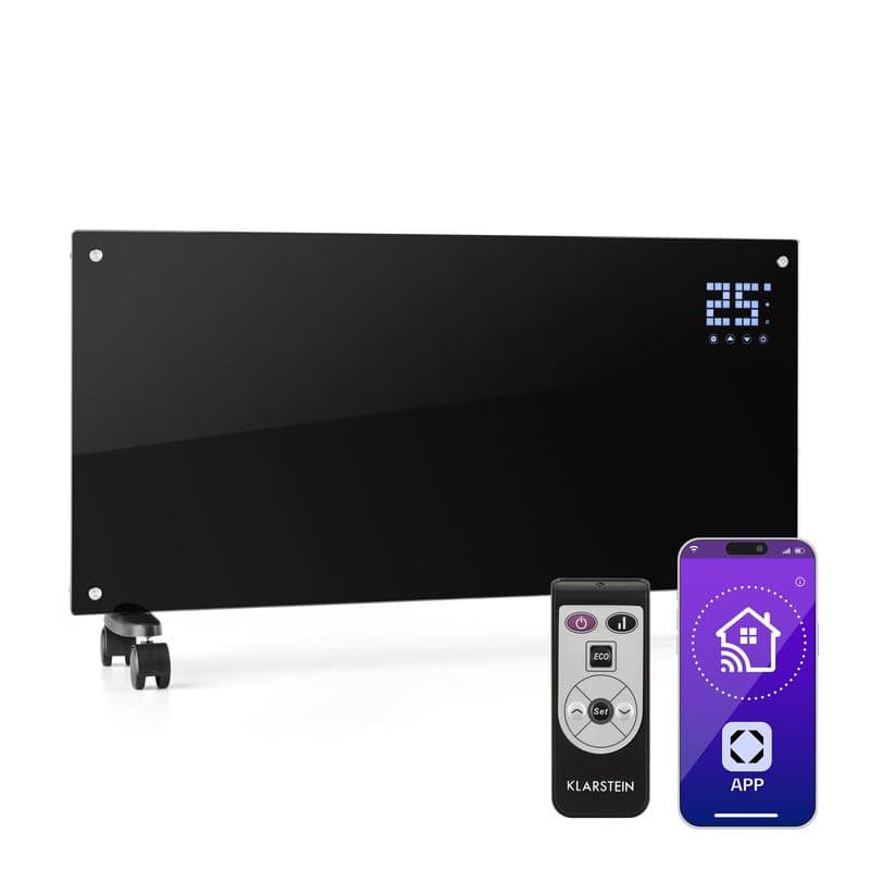 Klarstein Bornholm Smart, konvektor, 2000 W, WiFi, LED displej, časovač, IP24, čierny 1