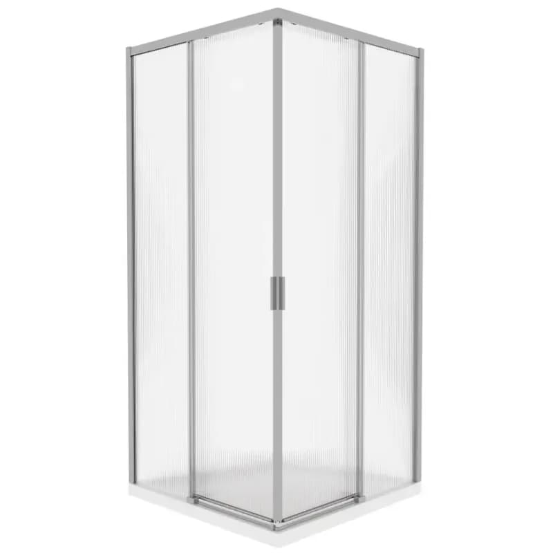 Sprchový kút štvorcový Eter 90x90x190 chróm