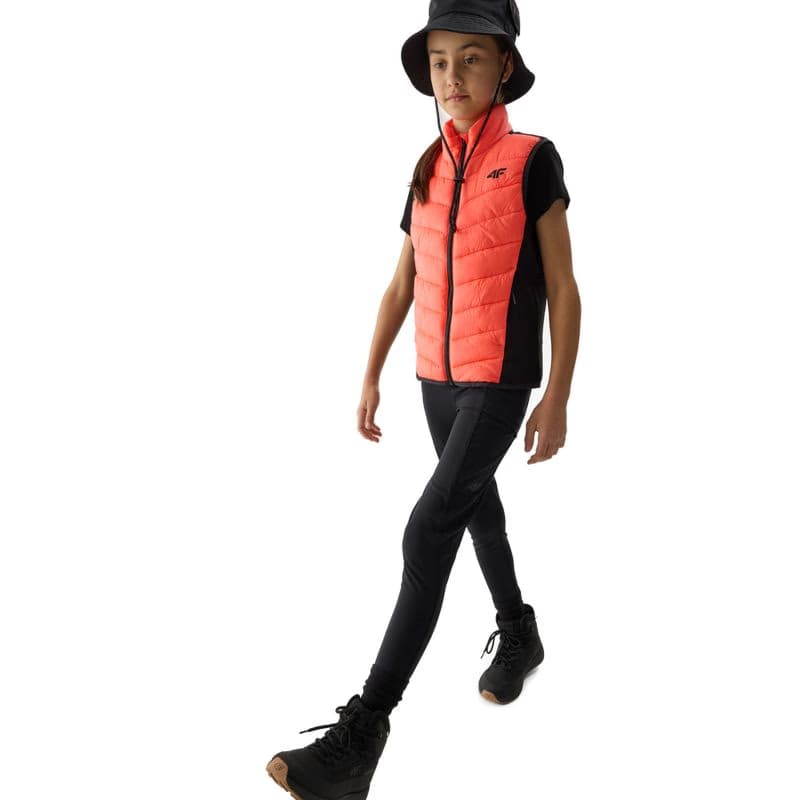 Dievčenské turistické legíny 4F JUNIOR TROUSERS FNK-4FJWSS24TFTRF493-21S-BLACK 6
