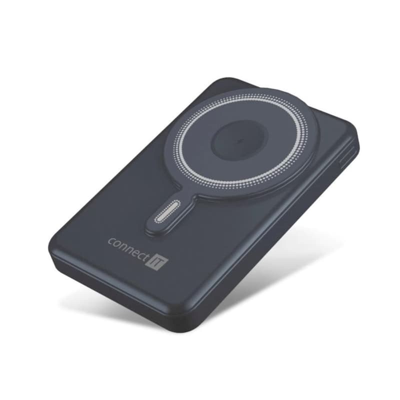 CONNECT IT Powerbanka TravelCharge, MagSafe, 10000mAh, USB-C, Lightning, Šedá 2