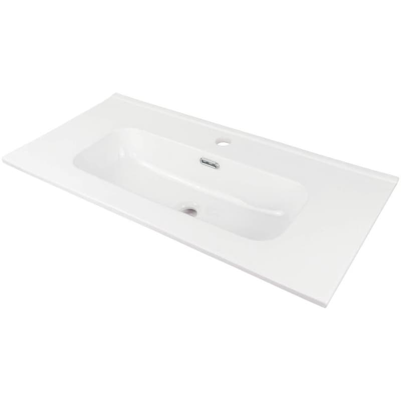 DEANTE - Tubo biele Keramické umývadlo, vsadené - 80 cm CTU_6U8M 1