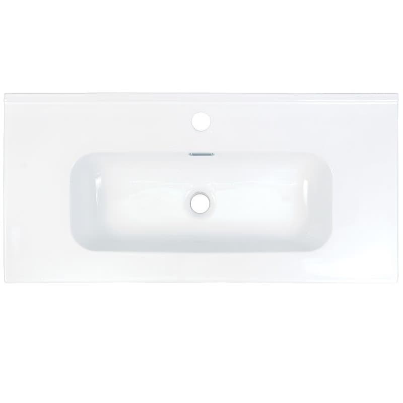 DEANTE - Tubo biele Keramické umývadlo, vsadené - 80 cm CTU_6U8M 2
