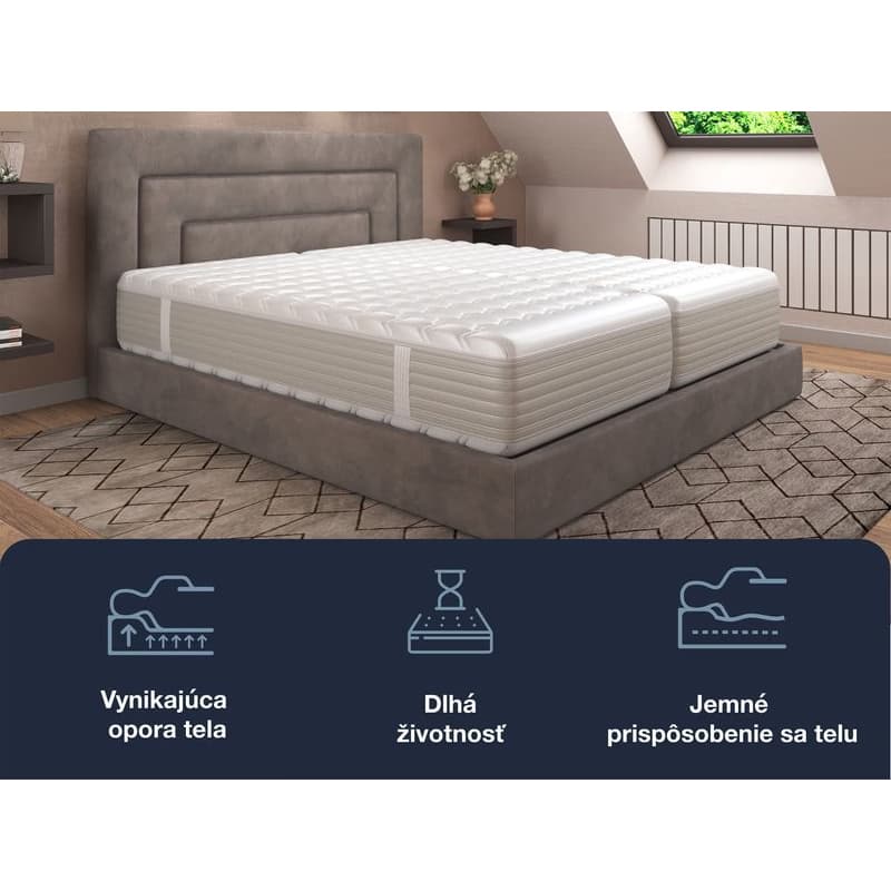 Hn8 Schlafsysteme 7-zónový matrac z pamäťovej peny XXL Gelstar KS (H2, 90 x 210 cm)