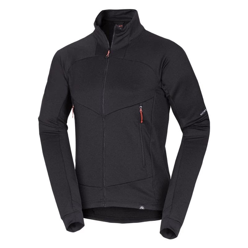 Pánska turistická flisová mikina so zipsom NORTHFINDER JACINTO-269black 5