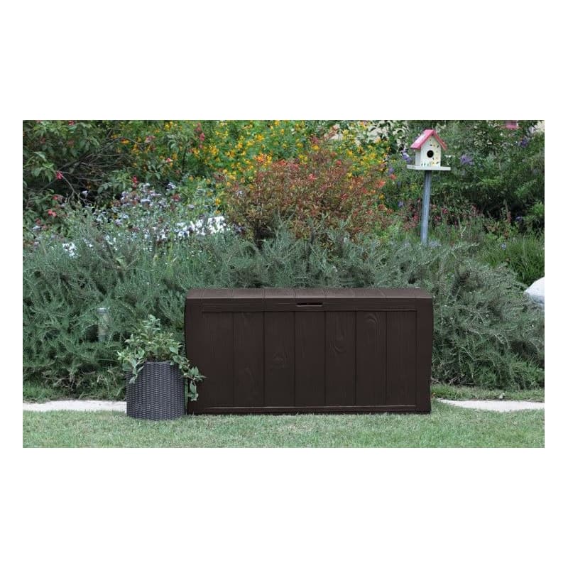 KETER Úložný box WOODSHER | hnedá 270L 2