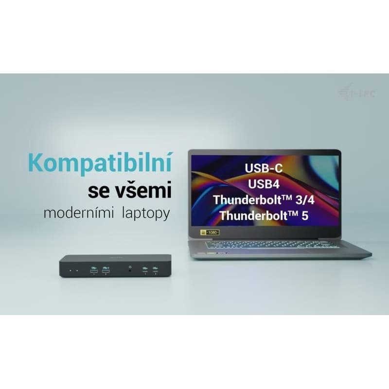 i-tec USB-C Intelligent Triple Display Docking Station, Power Delivery 100W 5