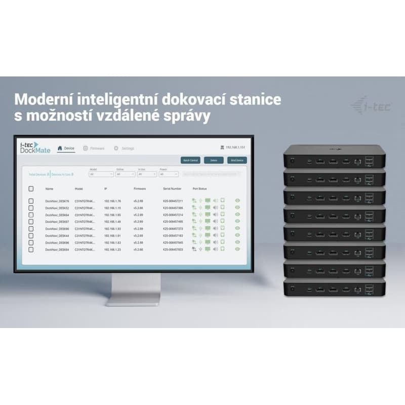 i-tec USB-C Intelligent Triple Display Docking Station, Power Delivery 100W 6