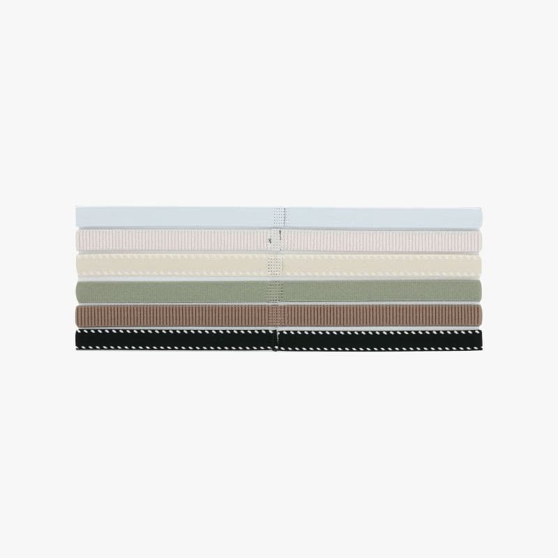 Čelenka NIKE FLEX CLASSIC HEADBANDS 6PK WHITE LIGHT ARMY BLACK 3