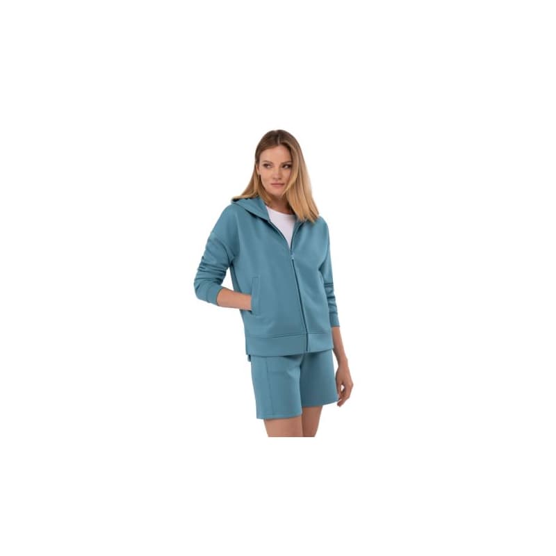 Dámska mikina so zipsom VOLCANO FLORENCE-603-TURQUOISE 1