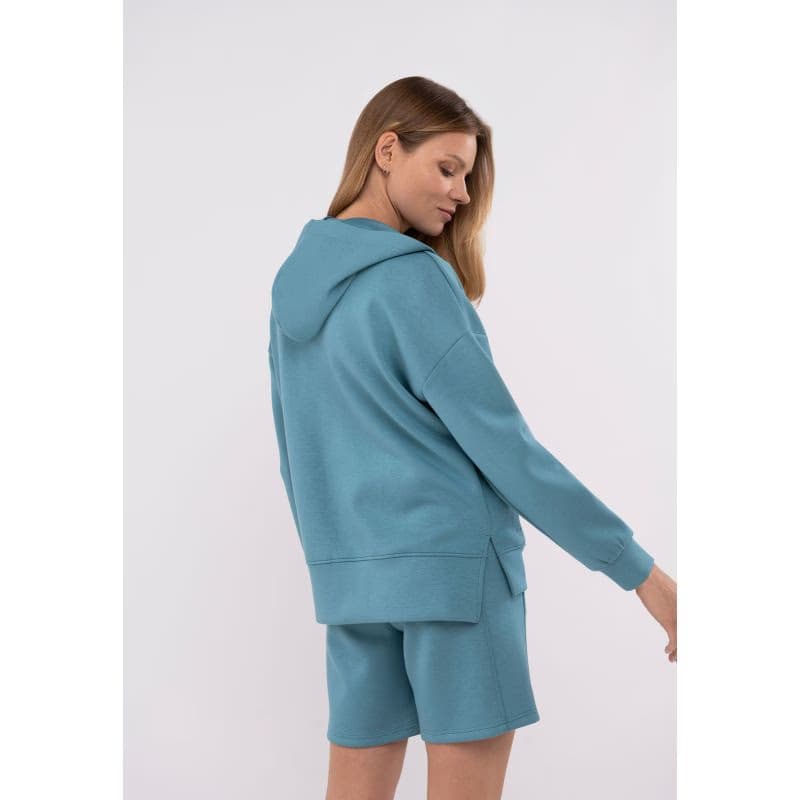 Dámska mikina so zipsom VOLCANO FLORENCE-603-TURQUOISE 3