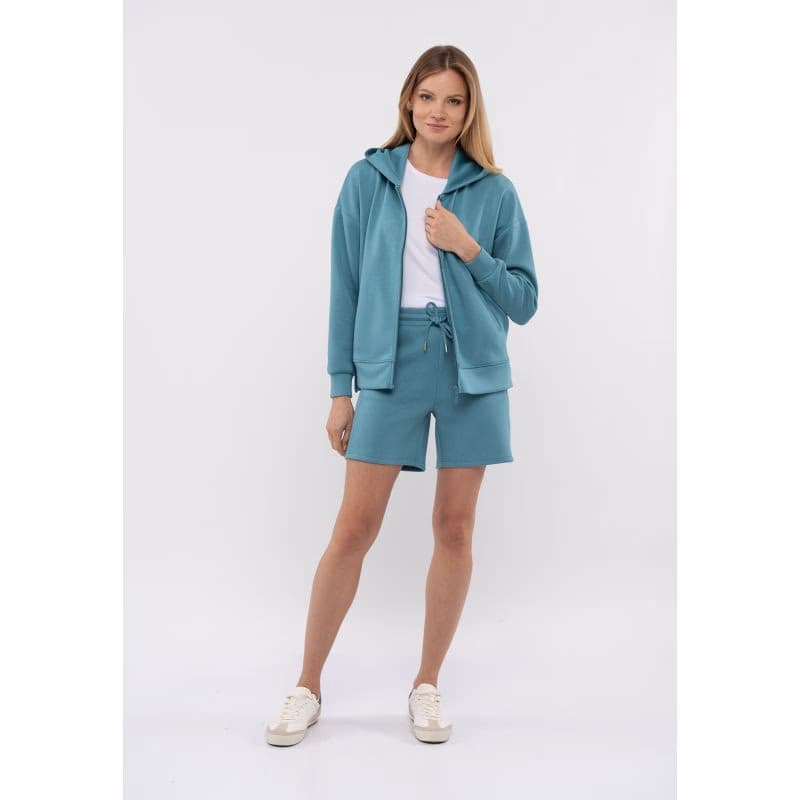 Dámska mikina so zipsom VOLCANO FLORENCE-603-TURQUOISE 4