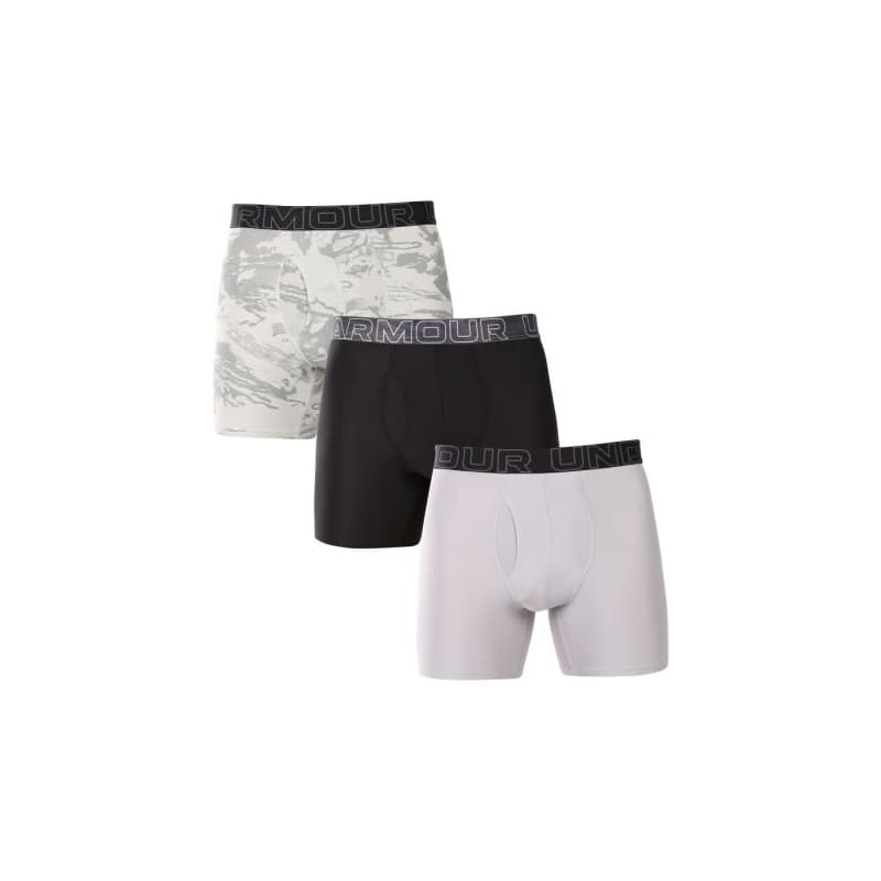 Pánske boxerky UNDER ARMOUR 3 PACK-UA PERFORMANCE TECH- NOVELTY 6in-GRN 1